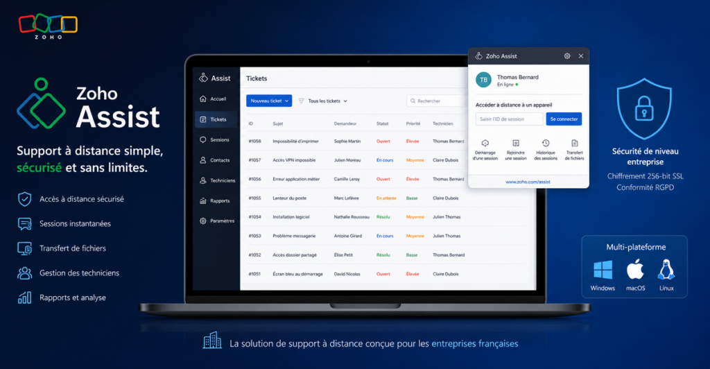 Nouveautés Zoho Assist
